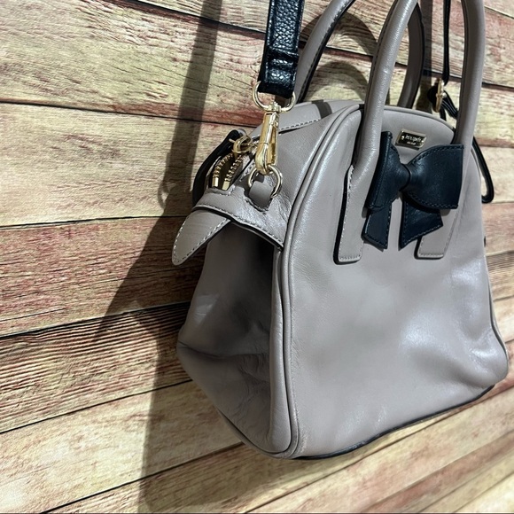 Kate Spade Hanover Street Small Lorin Grey Bow Bag - Picture 3 of 8
